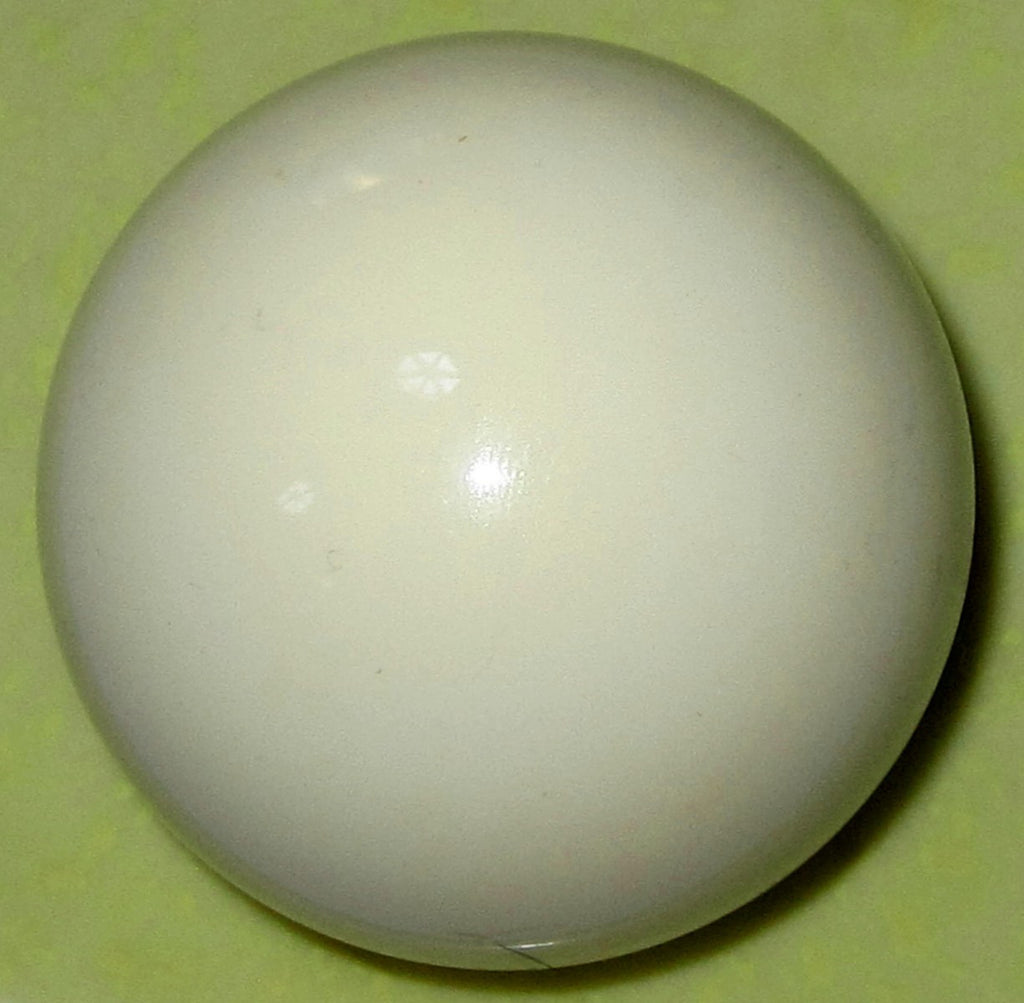 Bakelite Catalin ball 2.25" ivory beige, polished