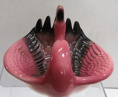 Flamingo ashtray or soapdish, card tray   Ceramic  7-1/2" c1983 very taLL