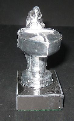 50's Racing Outboard Engine Hydroplane with a Driver, Boat, Ship Aluminum Marble