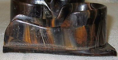 Bakelite Catalin Mottled CHOCOLATE Smoking Pipe Rest casting set of 5 Unfinished