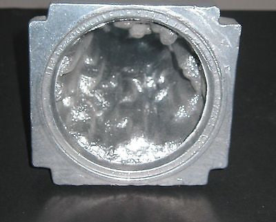 Frankart Spirit of Modernism Art Deco Lamp Base,all Metal A DEFECT Hole in froNT