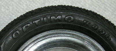 Car tire ashtray auto in glass and rubber Optimo Hancock K006