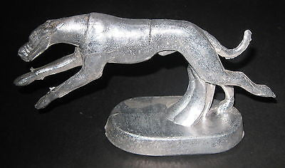 Greyhound dog large aluminum metal paperweight or bottle opener USA
