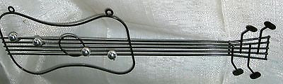 1970's Moderne retro Eames Style wire Guitar wall coat towel key or mug raCK