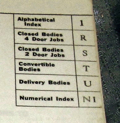 Studebaker Master body parts catalog sixes and eights 1929 - 1940  June 1940