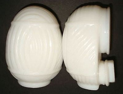 Glass Classic Bird Cage Feeders WHITE MILK GLASS,#1, A  Pair, 2 piecES