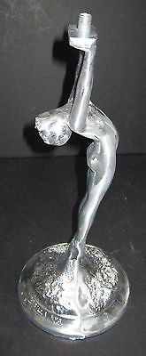 Frankart Art Deco Standing Lamp Base with Up Stretched Arms,un-finished aluminUM