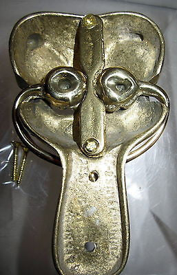 Cat  Kitten Retro Winking Eyes Door Knocker in solid Brass 1970's