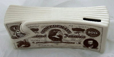 Confederate Civil War Lucy Pickens $100 ceramic money banks