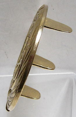 WWII W.W.2 American veteran's grave marker solid brass
