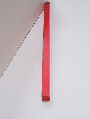 Bakelite Catalin rods salmon pink 1/4" square x 6" sold by the piece,each USA