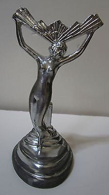 Frankart Style 20's Nude Nymph Art Deco Aluminum 9" Lamp base USA