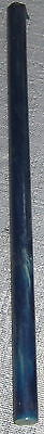 Bakelite Catalin Rod Mottled-Marbled Blue 7/16"  x  9-3/8"  30 Grams Katalin