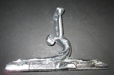 Frankart style "NuArt"Art Deco Lamp Base Nymph Doing a Split Aluminum metal USA