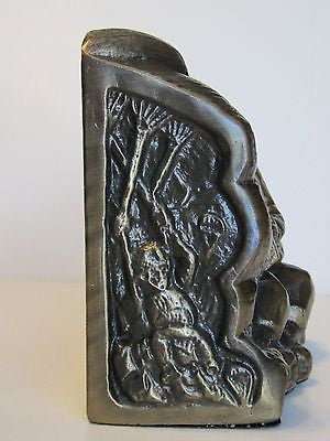 WWII U.S.Army Airborne Paratrooper bookend door stop brass USMC very heavy USA