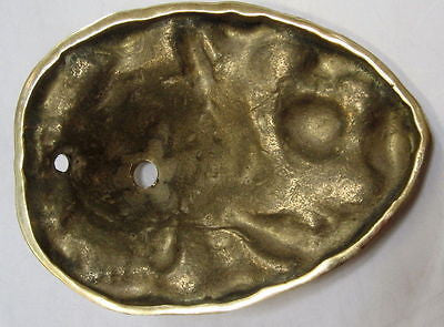 Art Nouveau student lamp solid polished brass lamp base