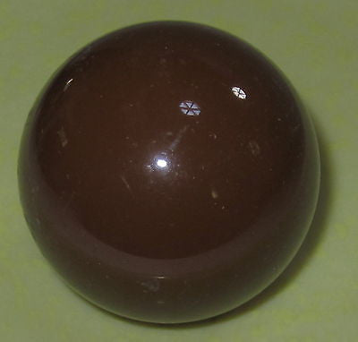 Bakelite Catalin Huge Dark Brown 2.04" 5.2 cm Bead Ball Katalin