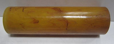 Bakelite Catalin Rod TubularTranslucent Mottled brown 2" Round 5-7/8" Katalin