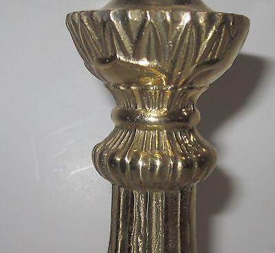 Art Nouveau solid brass standing table lamp base  8" tall