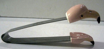 Flamingo ice or orderve o cheese tongs old Japan 7-1/2" tall