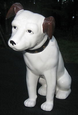 Nipper Victor Edison dog Ceramic 6" figurine ceramic NOS old stock phonograph