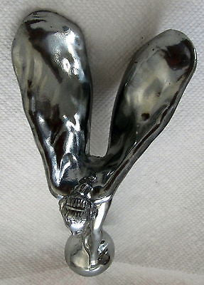 Flying lady with wings Rolls auto car hood ornament mascot polish alumiinum USA