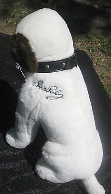 Nipper Victor Edison Dog 12" Plush RCA NOS "ELVIS PRESLEY" Logo EmbroiderED