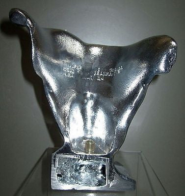 Frankart Art Deco Nymph Face Table Lamp Base USA  in a Unfinished Aluminum metAL