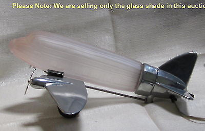 DC-3 Airplane Lamp Replacement Globe,for 1930'S Model Art Deco Shade PINK glaSS