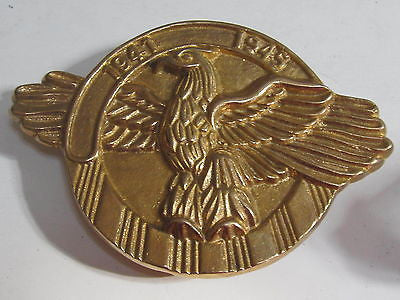 WWII All Mililtary 1941 - 1945 with Bald Eagle Solid Brass Plaque Grave Marker