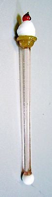 4 pcs Ice cream cone crystal glass swizzle sticks cocktail stirrers drink stix