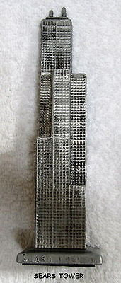 Sears Tower Building Chicago, Il Pewter finish, Made in the USA