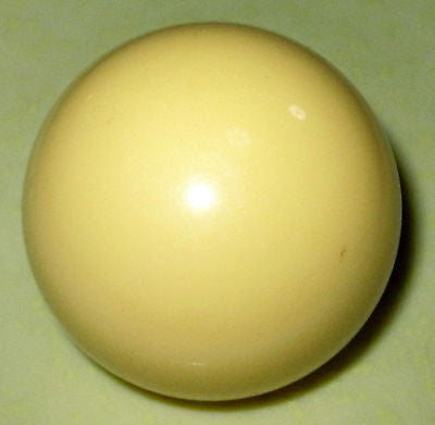 Bakelite Catalin Huge Polished  Beige Off White 2.25" Ball Bead Katalin