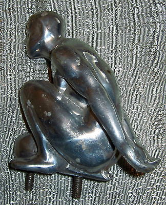 Frankart style Atlas male fugure art deco in polished aluminum gay interest USA