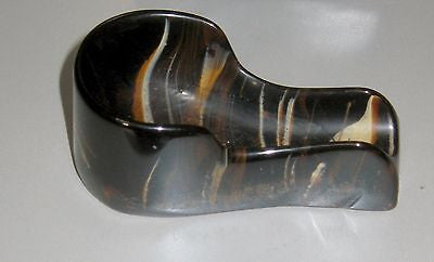 Bakelite Catalin mottled chocolate smoking pipe rest Katalin USA