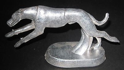 Greyhound dog large aluminum metal paperweight or bottle opener USA