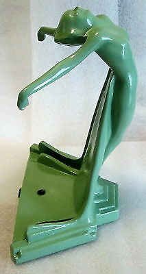 Frankart Butterfly Nymph Greenie Art Deco Table Lamp Base with glass Templates