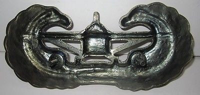 WWII U.S. Army Airborne Paratrooper Glider Plane Wings Plaque Brass USMC 9" loNG