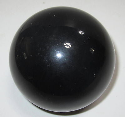 Bakelite Catalin Large  2" or 1.98" or 5.05 cm  Black Bead Ball Katalin