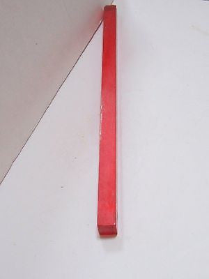 Bakelite Catalin rod 1/4" square by 6" salmon pink sold by the piece Katalin USA