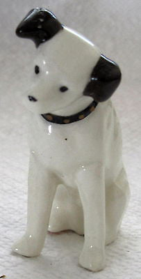 Nipper Victor Edison dog ceramic 2-1/2" ceramic figurine nos new old stock