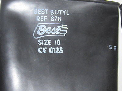 Best Butyl 878-10 Size 10 Chemical Resistant Glove Gloves Hazardous UPC 46181541