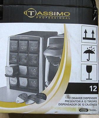 TASSIMO PROFESSIONAL CAFE COFFEE 12 DRAWER DISPENSER Unused Brand new in carton