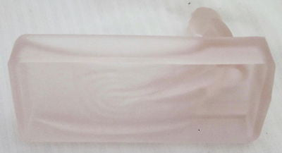 Art Deco nymph card desk tray ashtray soap dish frosted pink all glass USA