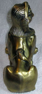 Uniquie large Egyptian sphinx statue brass metal USA