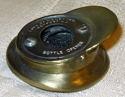 US Army full dress hat bottle opener made in the USA antique brass metal