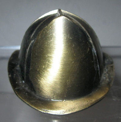 Fire Fighter's Helmet Hat Bottleopener Made in the USA BRASS metal
