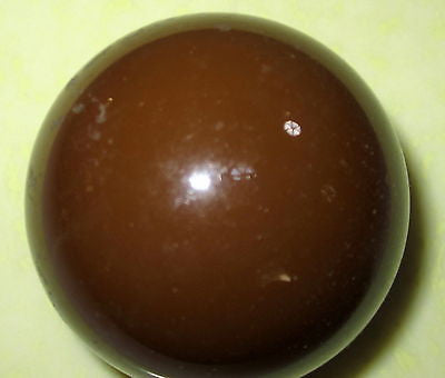 Bakelite Catalin Huge Dark Brown 2.04" 5.2 cm Bead Ball Katalin