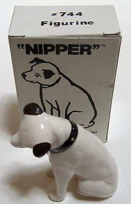 Nipper Victor Edison Dog Ceramic 3" Ceramic Figurine - NOS New Old stoCK