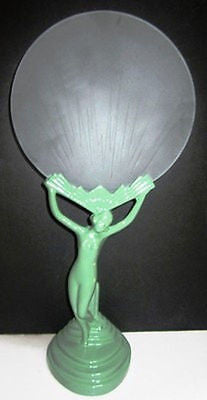 Frankart Style 20's Nude Nymph Art Deco Aluminum 9" Lamp base USA